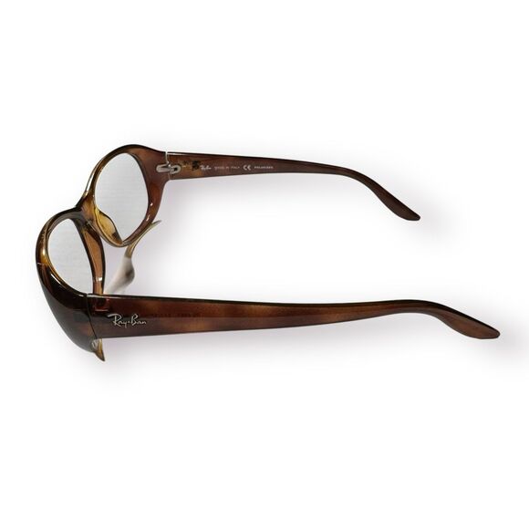 Ray-Ban RB4061 642/57 Sunglasses Frame Brown Crystal Tortoise Italy Women's - Picture 4 of 9